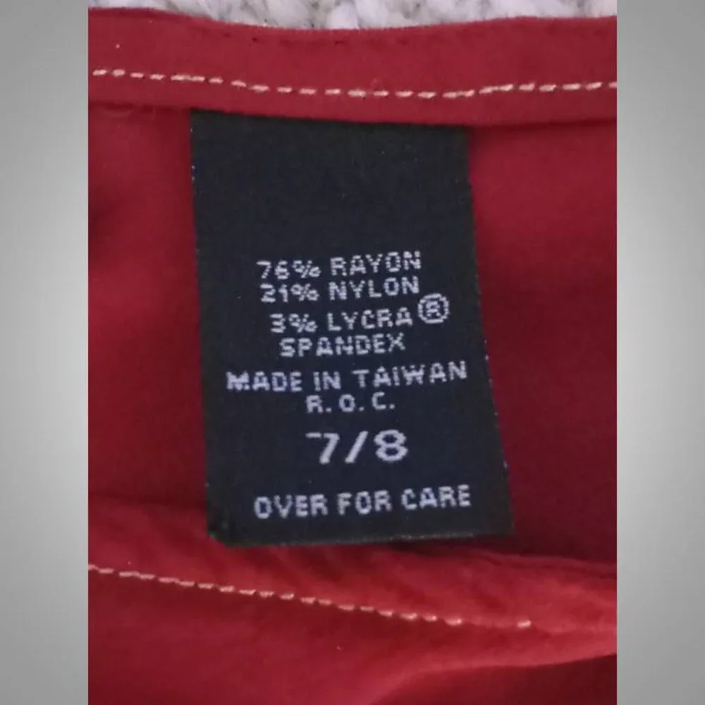 Express  stretch red dress size 7/8 # - Picture 7 of 7